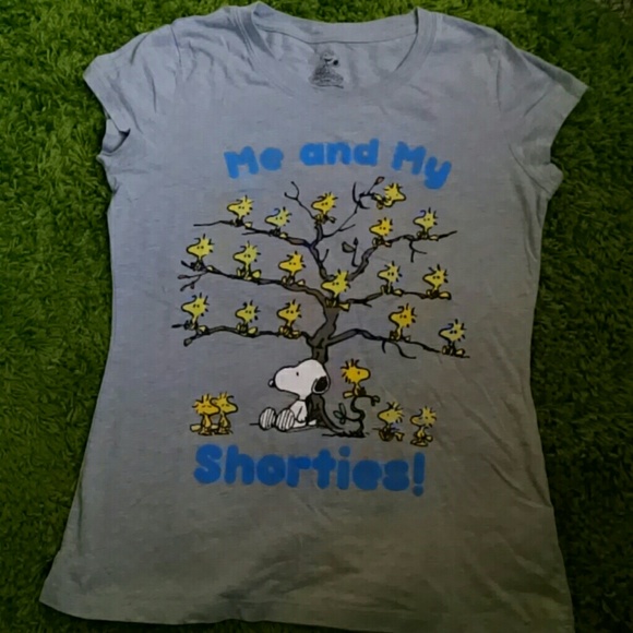 Peanuts Me and My Shorties Snoopy woodstock shirt