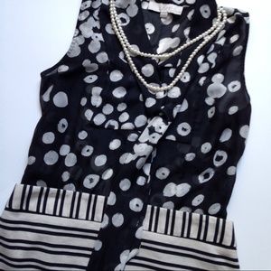 LOFT Stripped Pencil Skirt