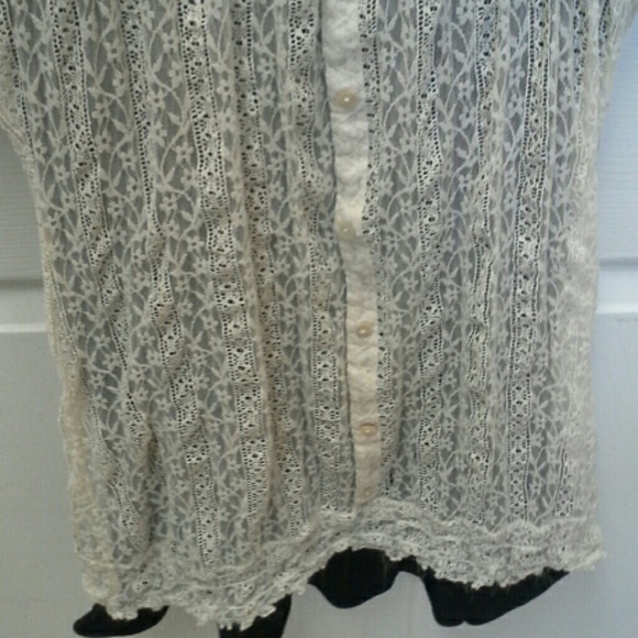 Lace Peasant Top - Picture 3 of 3