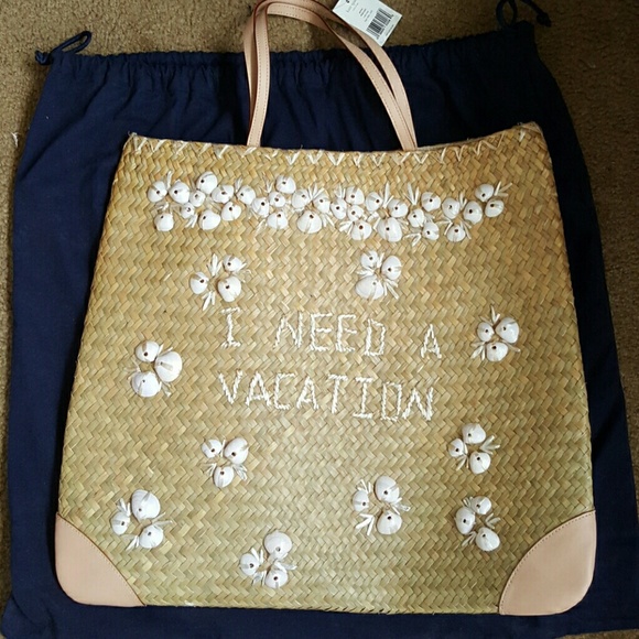 Kate Spade Straw Tote Bag