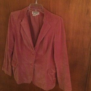 Velvet Vintage blazer lined / pink comfy