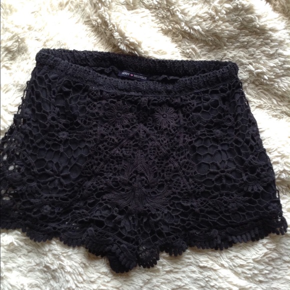 Black Lace Brandy Melville Shorts