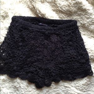 Black Lace Brandy Melville Shorts