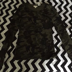 Camouflage long sleeve.