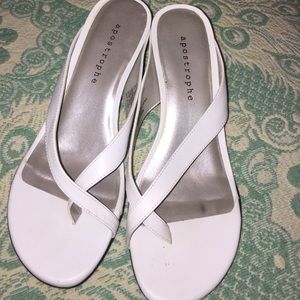 White sandals