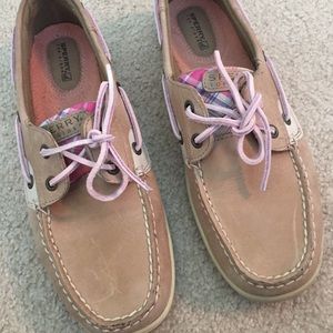 Pink Plaid Sperry Top Siders