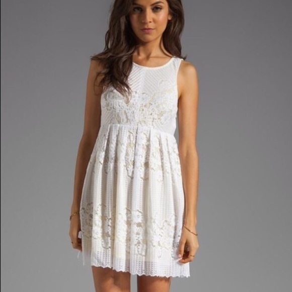 Pink Free People dress.