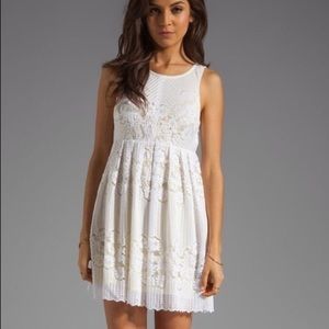 Pink Free People dress.