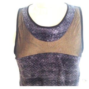 Authentic All Saints silk snake print dress