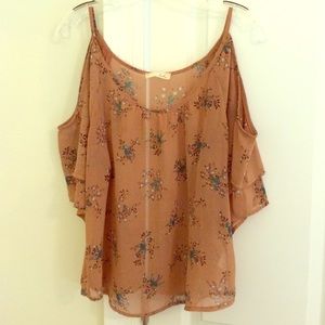 Semi-Sheer Floral Top