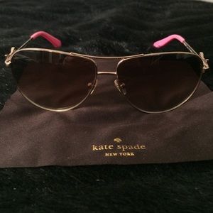 Kate Spade Aviator Bow Detail Sunglasses
