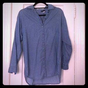 100% cotton chambray