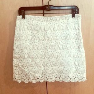 Zara Lace Guipure Mini Skirt