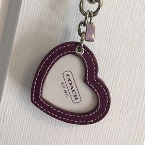 Authentic Coach Heart Key Chain
