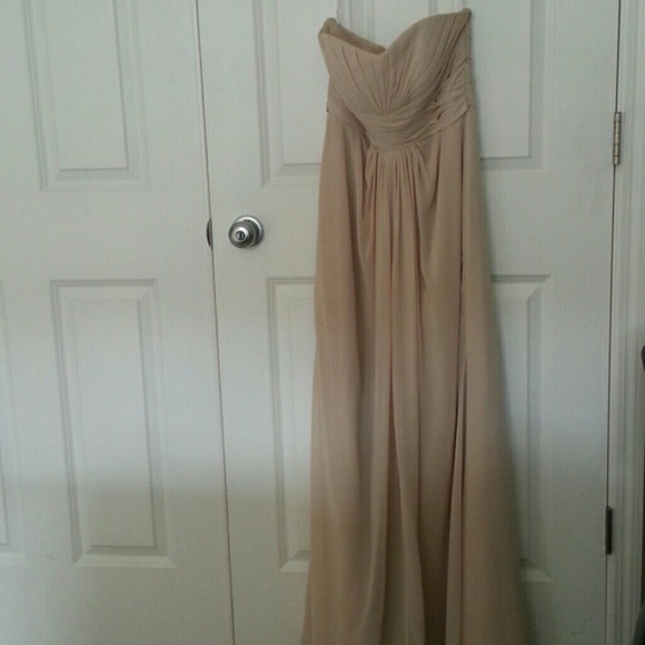 champagne bridal dress