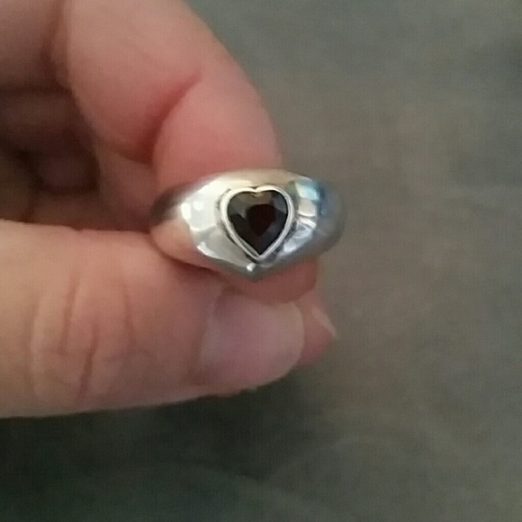 Sterling silver heart ring