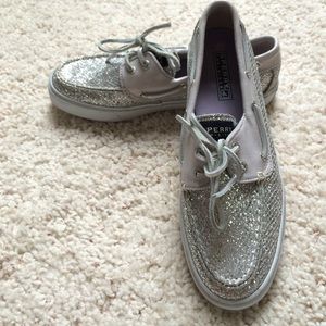 Sparkling Sperrys, boat shoes