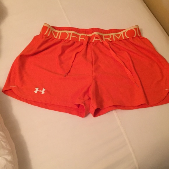 UA Orange shorts Adult Small