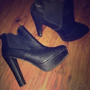 Vegan leather booties