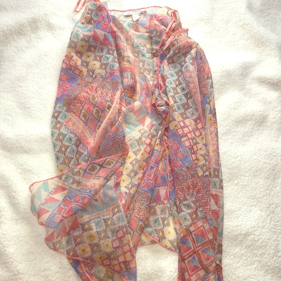 Peach printed kimono ❤️❤️
