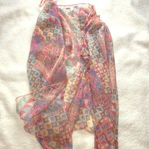 Peach printed kimono ❤️❤️