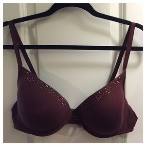 Burgundy Embellished Katie Bra by Aerie