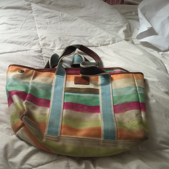 Coach Multi Color Tote - Picture 1 of 1