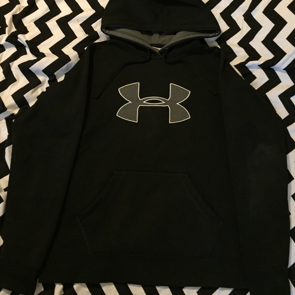 Black Under Armour hoodie.