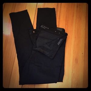 black hi-rise jeggings