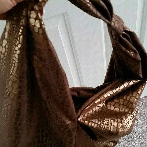 Brown large cloth hobo bag/purse - Picture 3 of 4
