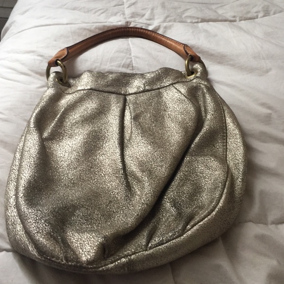J Crew Metallic bag