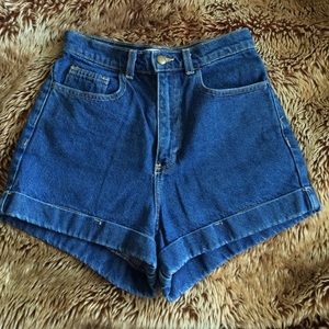 American Apparel High Waist Shorts