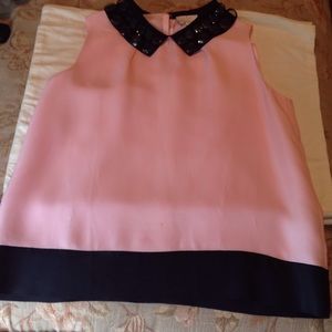 Kate Spade jeweled collar blouse