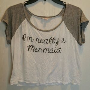 I'm Really A Mermaid Crop Top