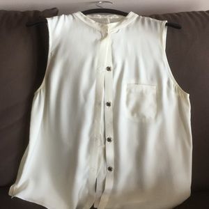 Cream AG silk blouse