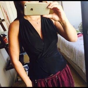 Amanda Uprichard silk top. Size: Petite (0-2)