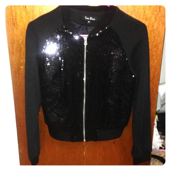 Sequin Black Jacket - Picture 1 of 2