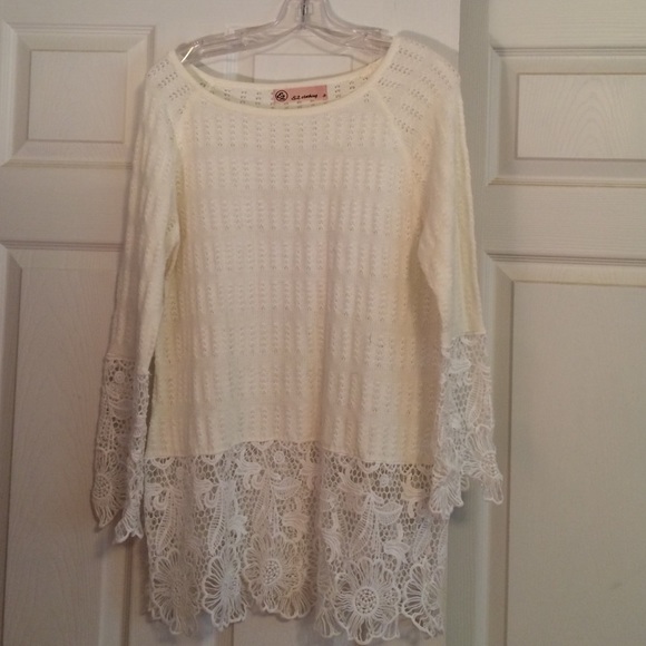 Cream Knit Sweater/Tunic