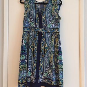 Apt 9. Multicolor blue dress. Petite