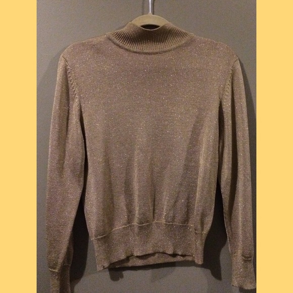 Glitter Gold Turtleneck