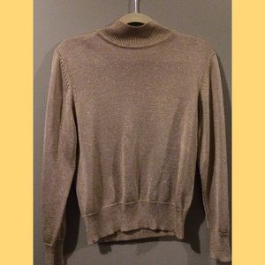 Glitter Gold Turtleneck