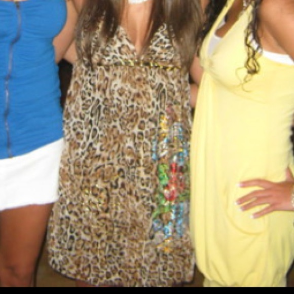 🚫sold🚫Ed Hardy Cheetah Dress🔥 - Picture 2 of 4