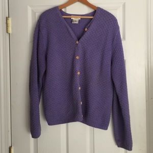 Talbots purple cardigan