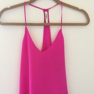 Rory Beca silk pink tank