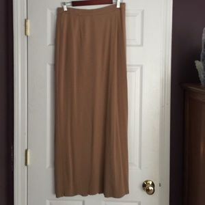 Beige maxi skirt