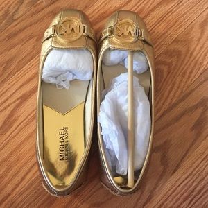 Michael Kors Gold Flats