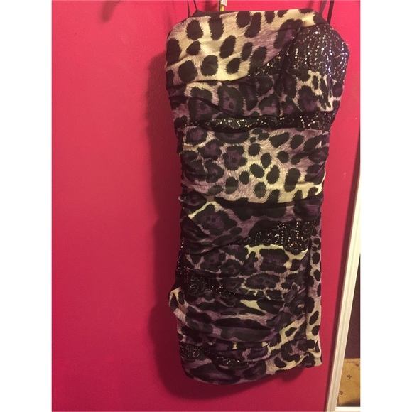 Short cheetah dress