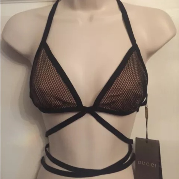 Gucci mesh top/bra/bikini top