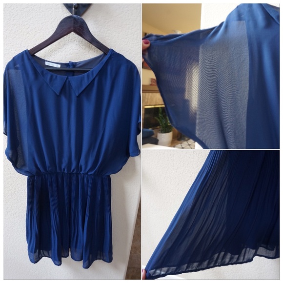 ❤️Blue sheer everyday dress