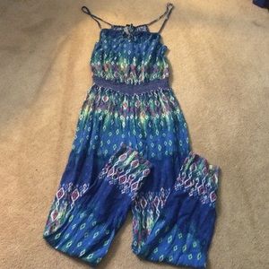 Patterned Pants Romper